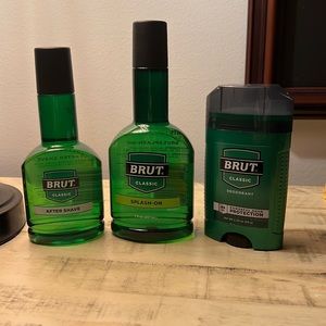 Brand New Brut Deodorant, Splash-On, and After Shave